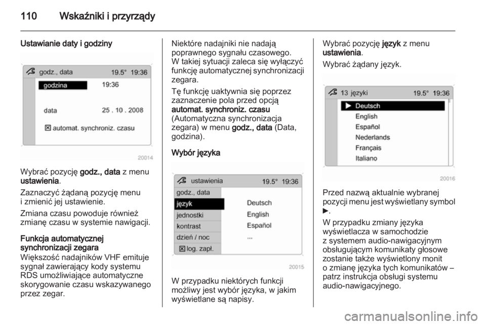 OPEL ZAFIRA 2012  Instrukcja obsługi (in Polish) 