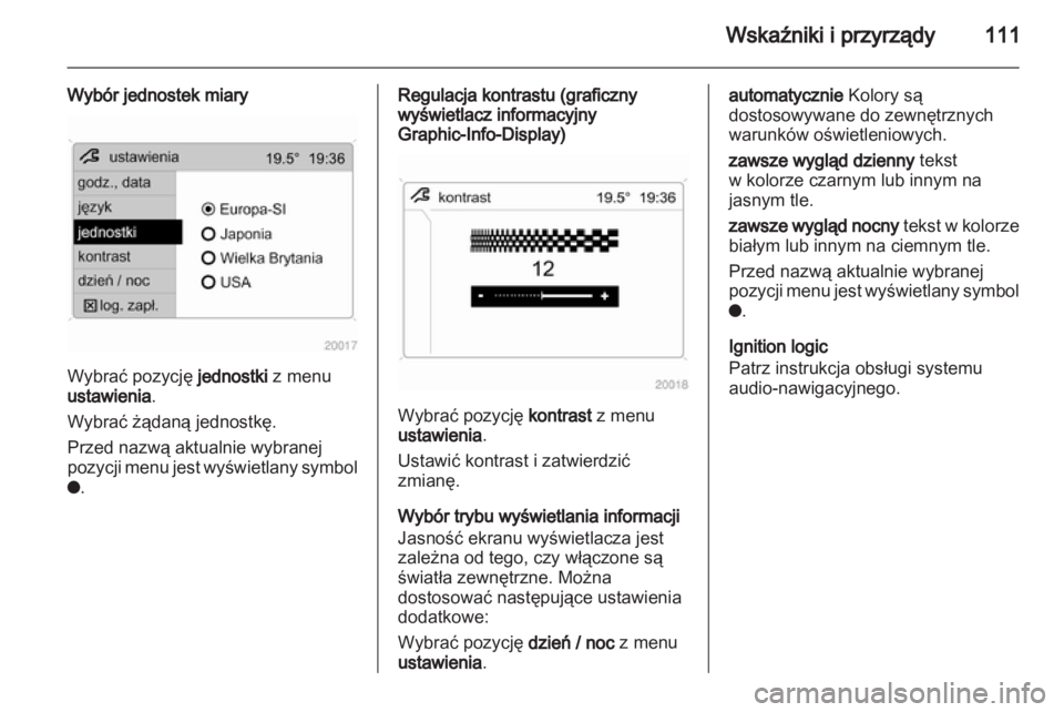 OPEL ZAFIRA 2012  Instrukcja obsługi (in Polish) 