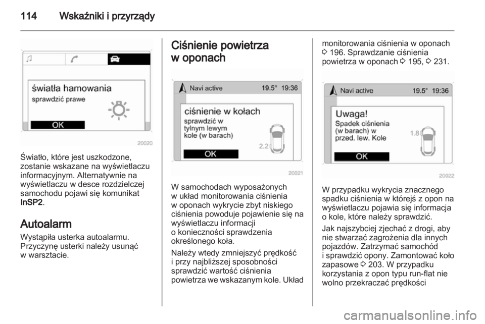 OPEL ZAFIRA 2012  Instrukcja obsługi (in Polish) 