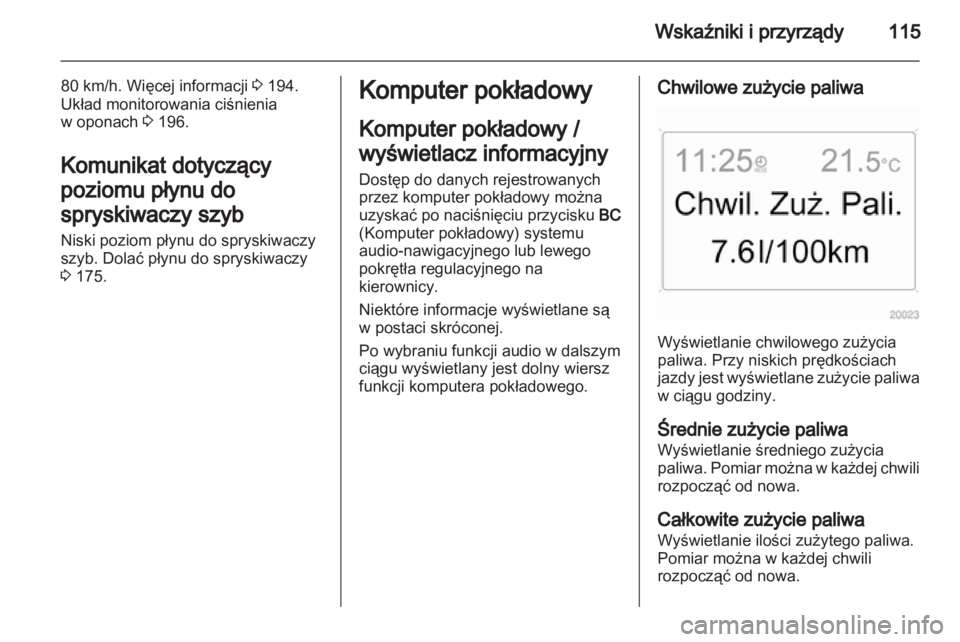 OPEL ZAFIRA 2012  Instrukcja obsługi (in Polish) 