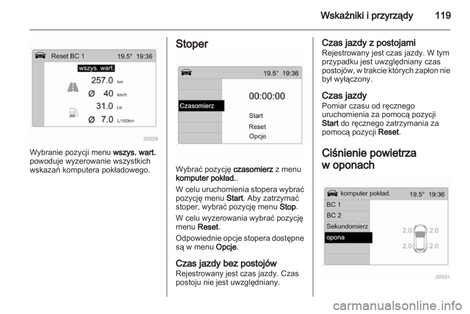 OPEL ZAFIRA 2012  Instrukcja obsługi (in Polish) 