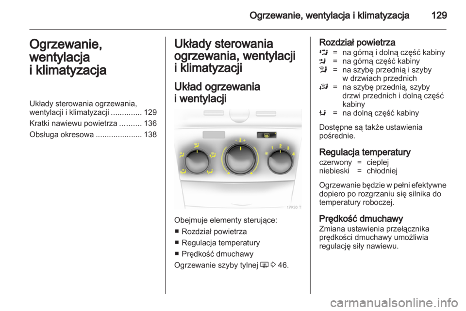 OPEL ZAFIRA 2012 Instrukcja obsługi (in Polish) OPEL ZAFIRA 2012 Instrukcja obsługi (in Polish)