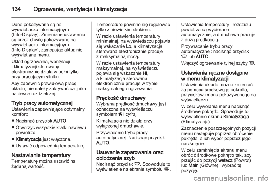 OPEL ZAFIRA 2012 Instrukcja obsługi (in Polish) OPEL ZAFIRA 2012 Instrukcja obsługi (in Polish)