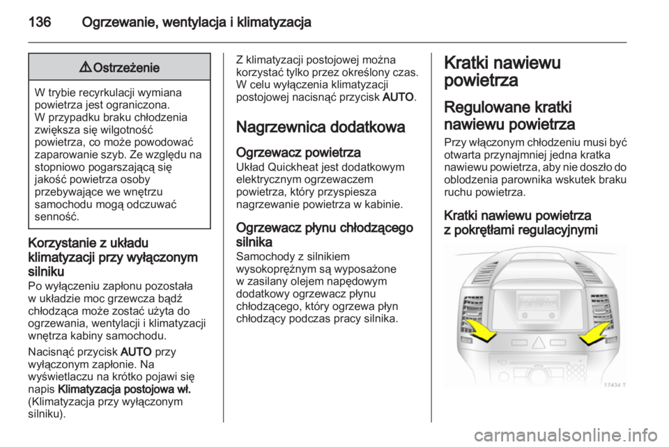 OPEL ZAFIRA 2012 Instrukcja obsługi (in Polish) OPEL ZAFIRA 2012 Instrukcja obsługi (in Polish)