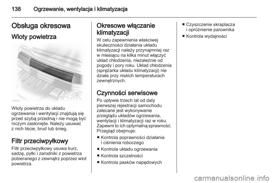 OPEL ZAFIRA 2012 Instrukcja obsługi (in Polish) OPEL ZAFIRA 2012 Instrukcja obsługi (in Polish)