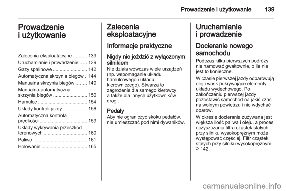 OPEL ZAFIRA 2012 Instrukcja obsługi (in Polish) OPEL ZAFIRA 2012 Instrukcja obsługi (in Polish)