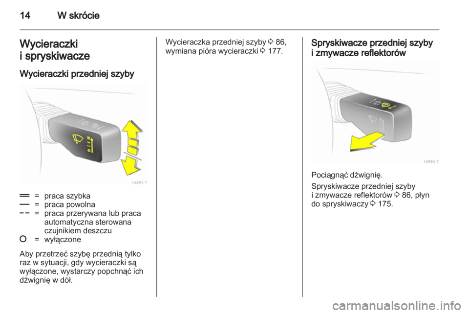 OPEL ZAFIRA 2012 Instrukcja obsługi (in Polish) OPEL ZAFIRA 2012 Instrukcja obsługi (in Polish)