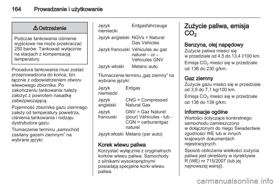 OPEL ZAFIRA 2012  Instrukcja obsługi (in Polish) 