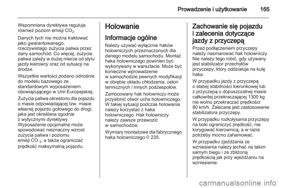 OPEL ZAFIRA 2012  Instrukcja obsługi (in Polish) 