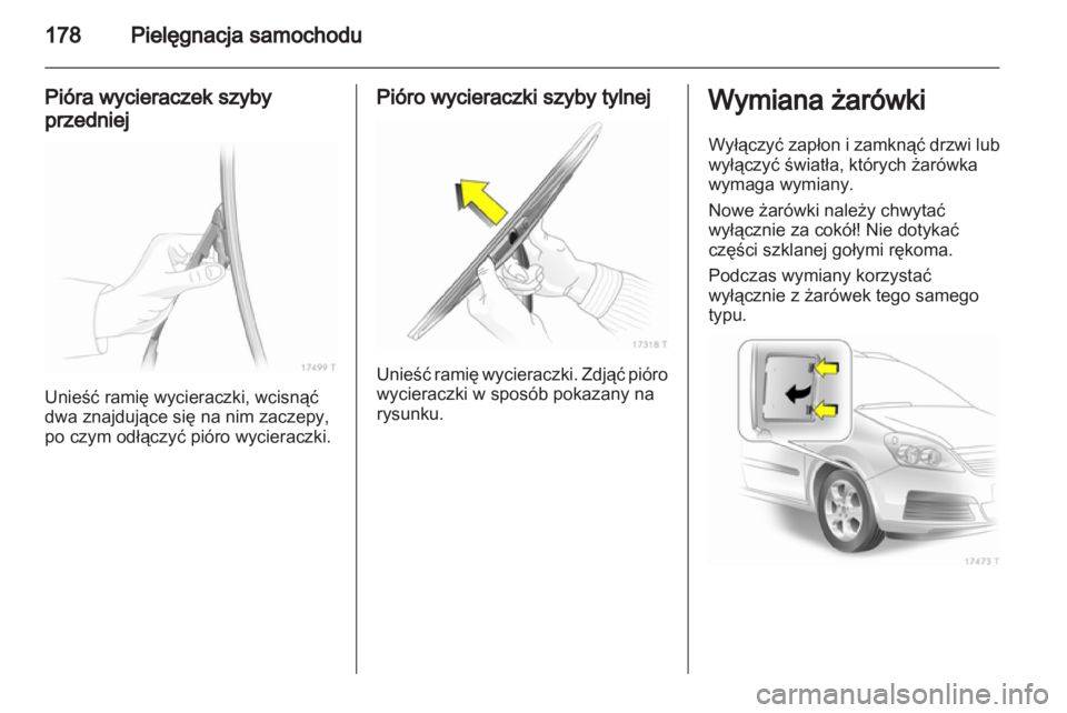 OPEL ZAFIRA 2012  Instrukcja obsługi (in Polish) 