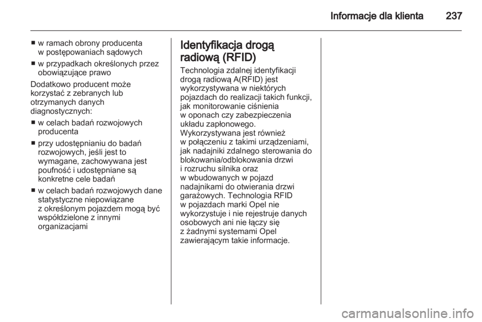 OPEL ZAFIRA 2012  Instrukcja obsługi (in Polish) 