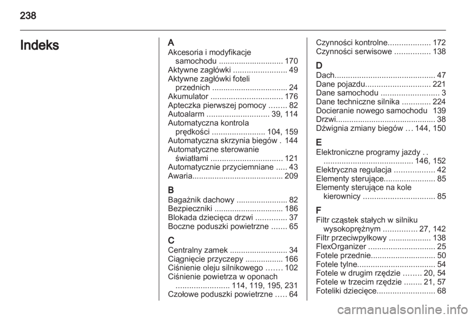 OPEL ZAFIRA 2012  Instrukcja obsługi (in Polish) 
