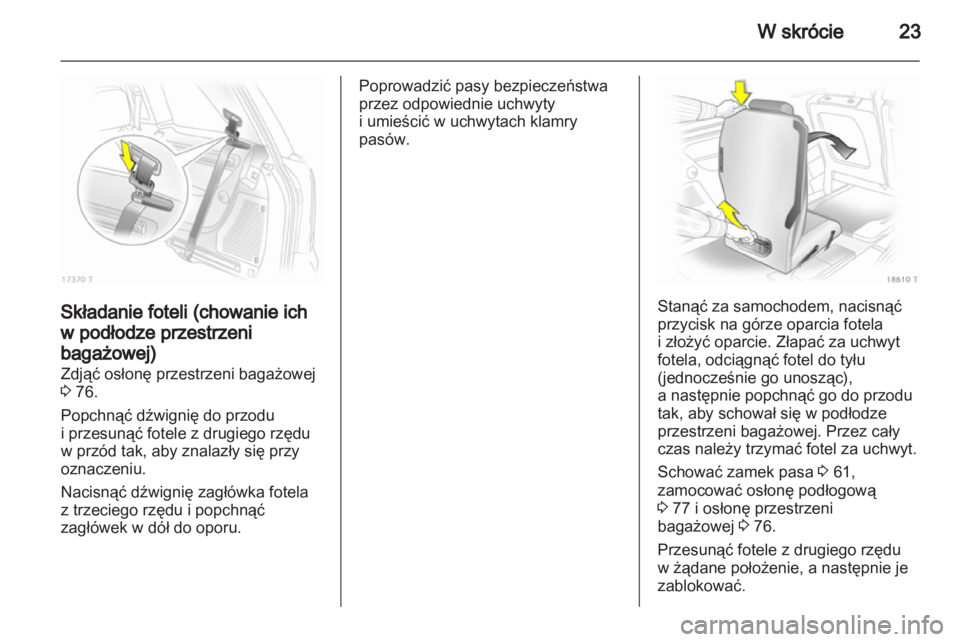 OPEL ZAFIRA 2012  Instrukcja obsługi (in Polish) 