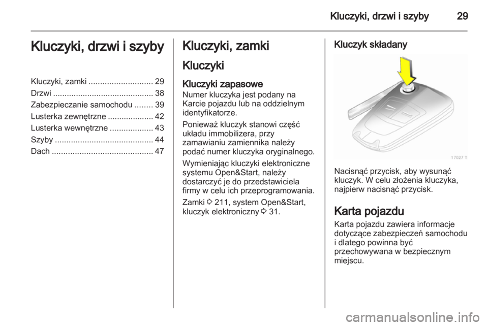 OPEL ZAFIRA 2012  Instrukcja obsługi (in Polish) 