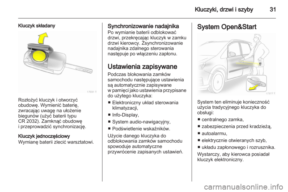 OPEL ZAFIRA 2012  Instrukcja obsługi (in Polish) 