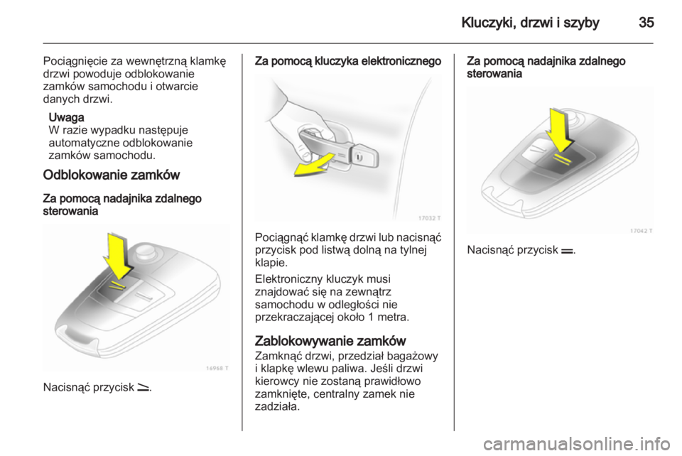 OPEL ZAFIRA 2012  Instrukcja obsługi (in Polish) 