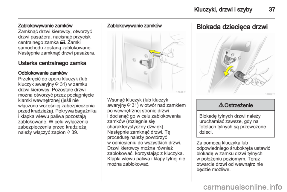 OPEL ZAFIRA 2012  Instrukcja obsługi (in Polish) 