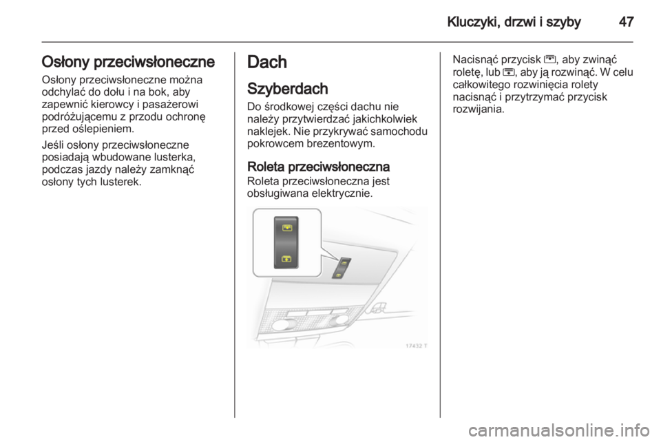 OPEL ZAFIRA 2012  Instrukcja obsługi (in Polish) 