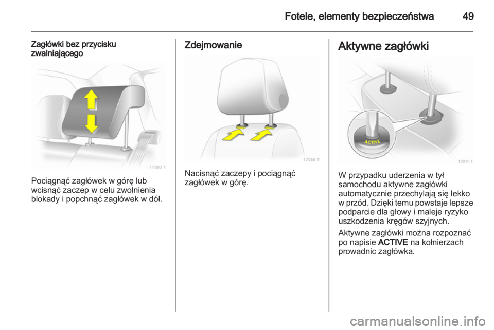 OPEL ZAFIRA 2012  Instrukcja obsługi (in Polish) 