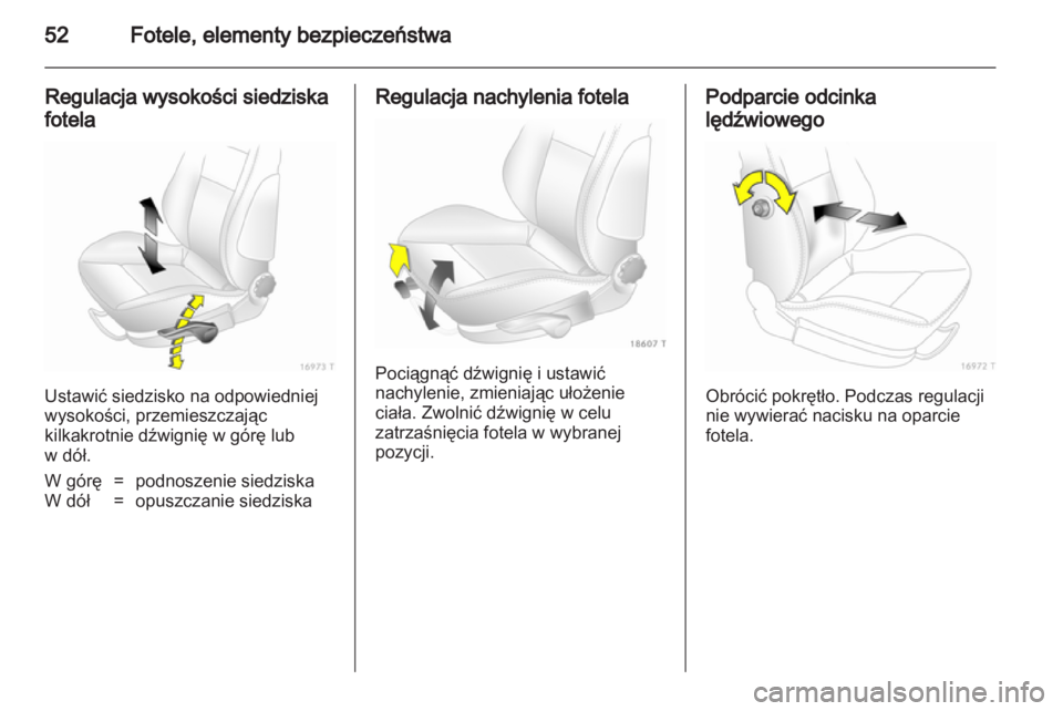 OPEL ZAFIRA 2012  Instrukcja obsługi (in Polish) 
