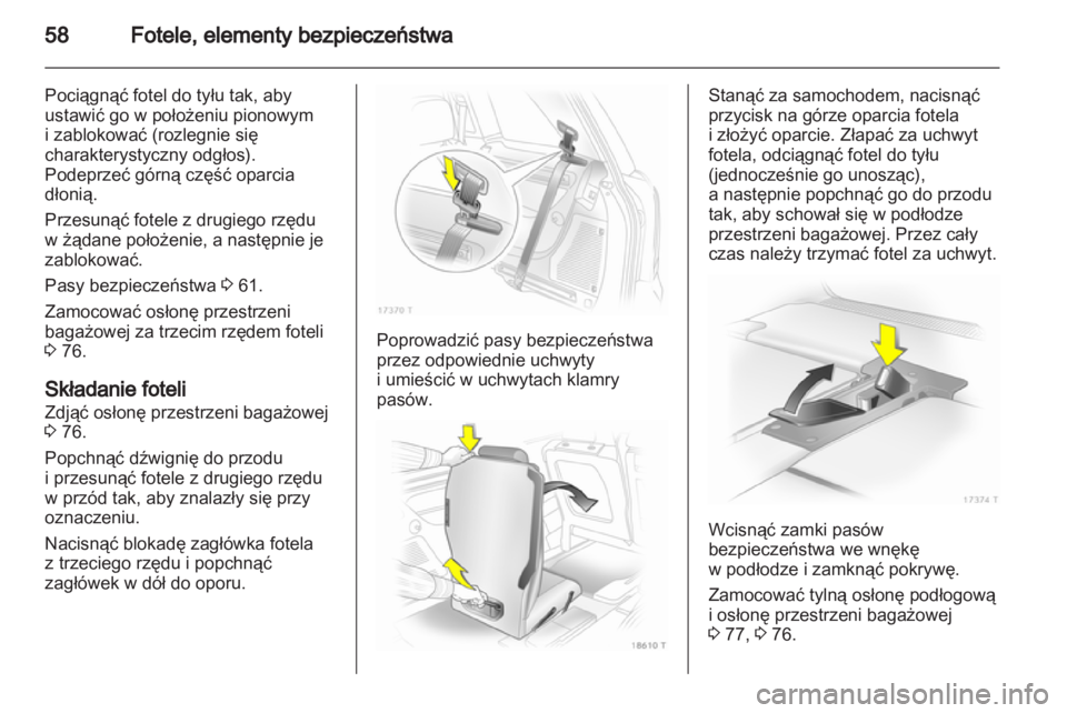 OPEL ZAFIRA 2012  Instrukcja obsługi (in Polish) 
