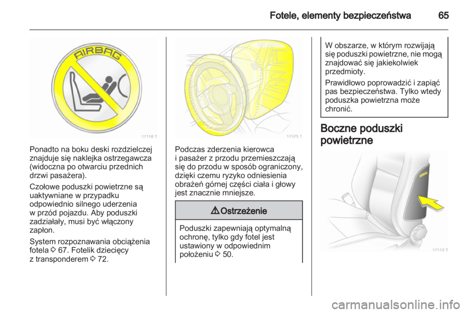 OPEL ZAFIRA 2012  Instrukcja obsługi (in Polish) 