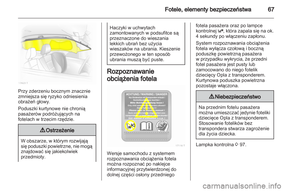 OPEL ZAFIRA 2012  Instrukcja obsługi (in Polish) 