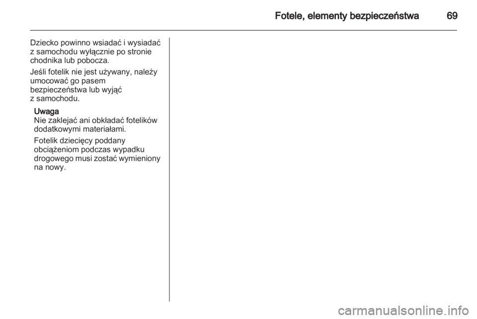 OPEL ZAFIRA 2012  Instrukcja obsługi (in Polish) 
