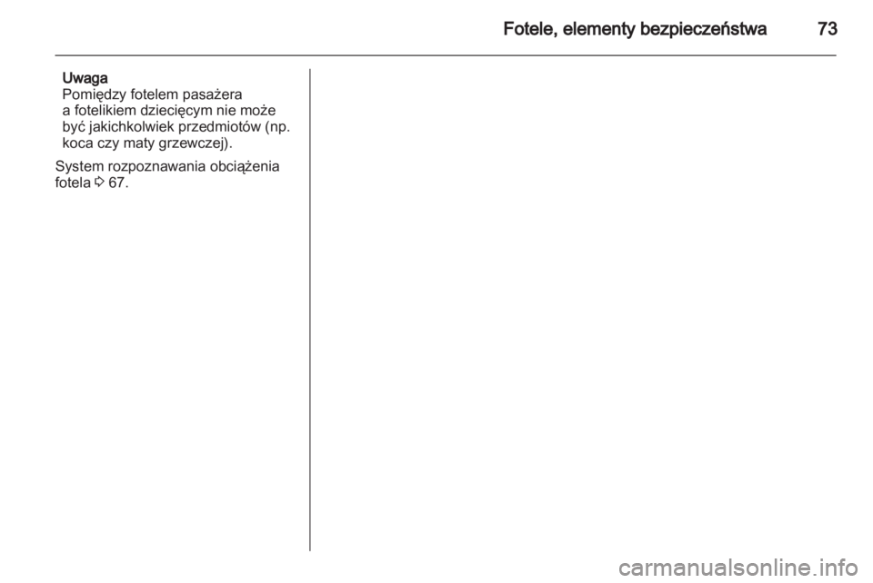 OPEL ZAFIRA 2012  Instrukcja obsługi (in Polish) 