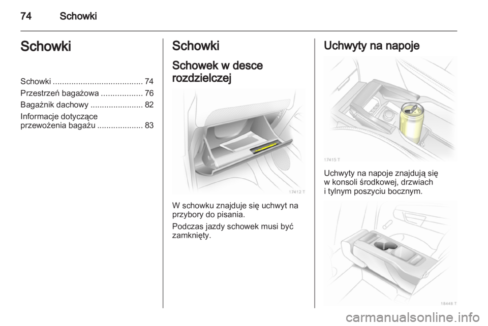 OPEL ZAFIRA 2012  Instrukcja obsługi (in Polish) 