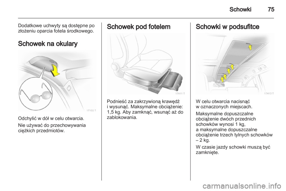 OPEL ZAFIRA 2012  Instrukcja obsługi (in Polish) 