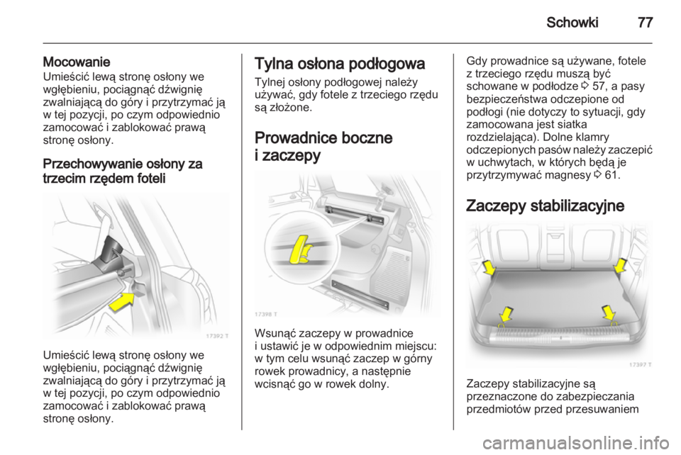 OPEL ZAFIRA 2012  Instrukcja obsługi (in Polish) 