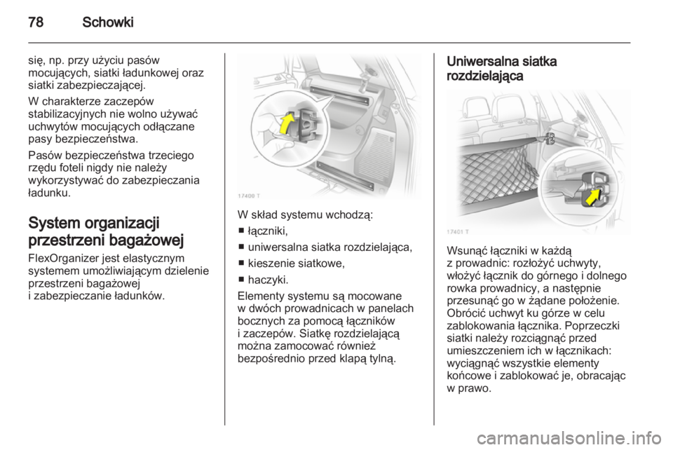 OPEL ZAFIRA 2012  Instrukcja obsługi (in Polish) 
