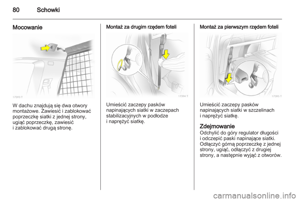 OPEL ZAFIRA 2012  Instrukcja obsługi (in Polish) 