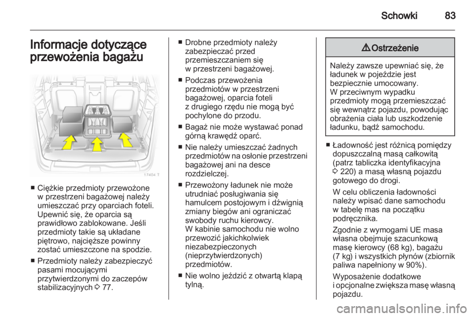 OPEL ZAFIRA 2012  Instrukcja obsługi (in Polish) 