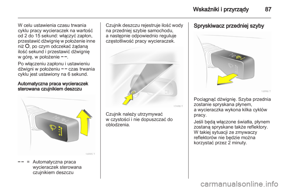 OPEL ZAFIRA 2012  Instrukcja obsługi (in Polish) 