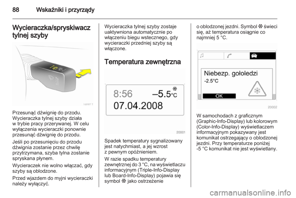 OPEL ZAFIRA 2012  Instrukcja obsługi (in Polish) 