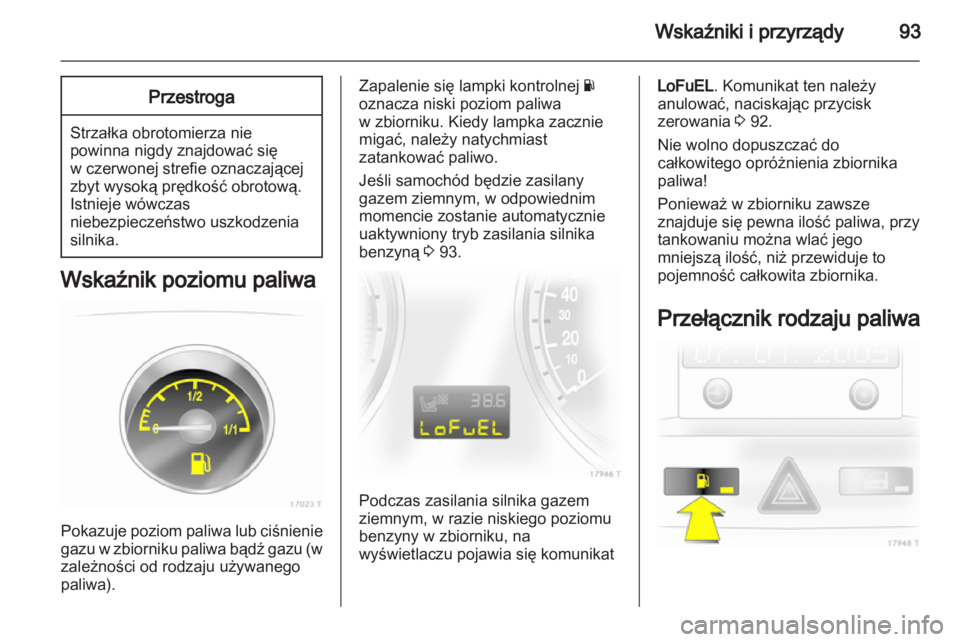 OPEL ZAFIRA 2012  Instrukcja obsługi (in Polish) 