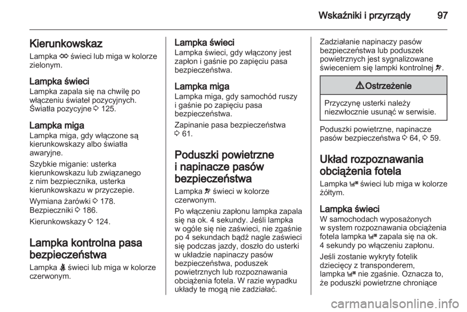 OPEL ZAFIRA 2012  Instrukcja obsługi (in Polish) 
