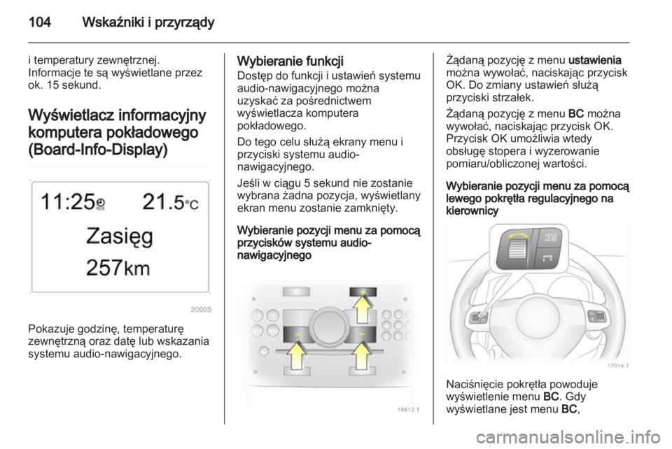OPEL ZAFIRA 2013 Instrukcja obsługi (in Polish) OPEL ZAFIRA 2013 Instrukcja obsługi (in Polish)