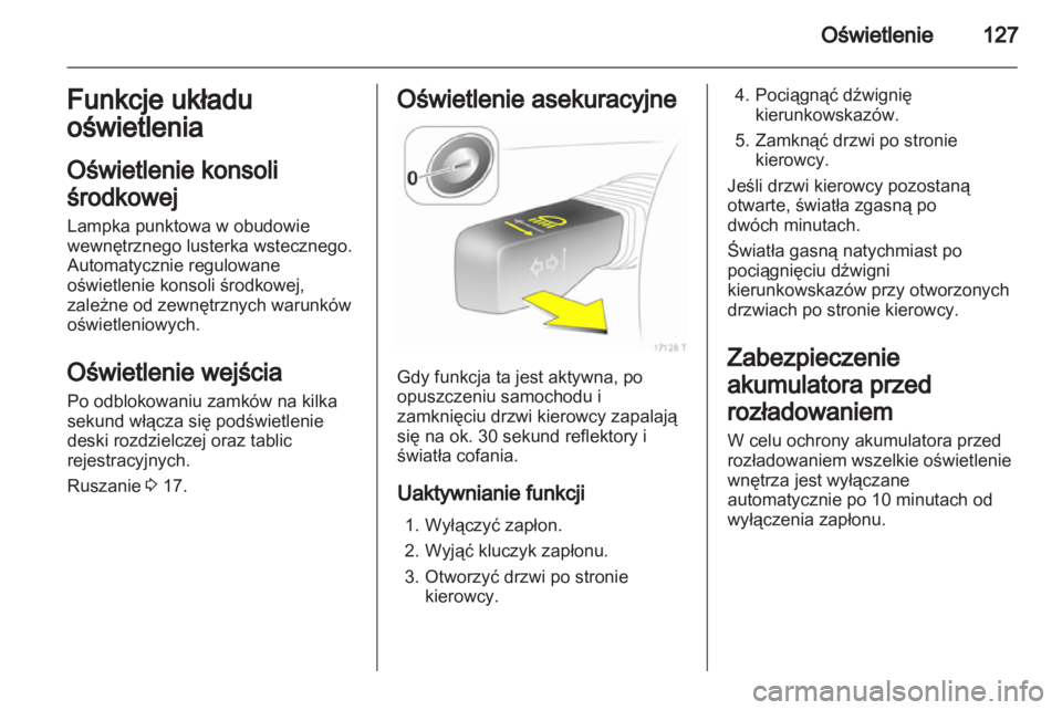 OPEL ZAFIRA 2013  Instrukcja obsługi (in Polish) 