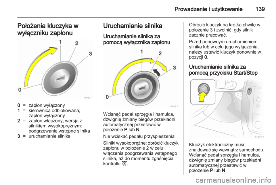 OPEL ZAFIRA 2013  Instrukcja obsługi (in Polish) 