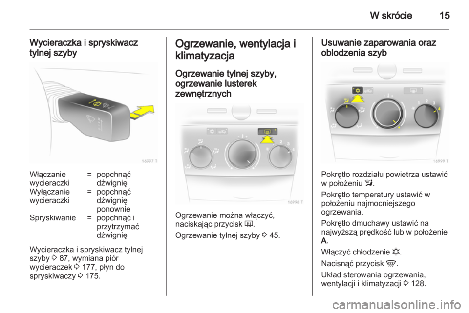 OPEL ZAFIRA 2013  Instrukcja obsługi (in Polish) 