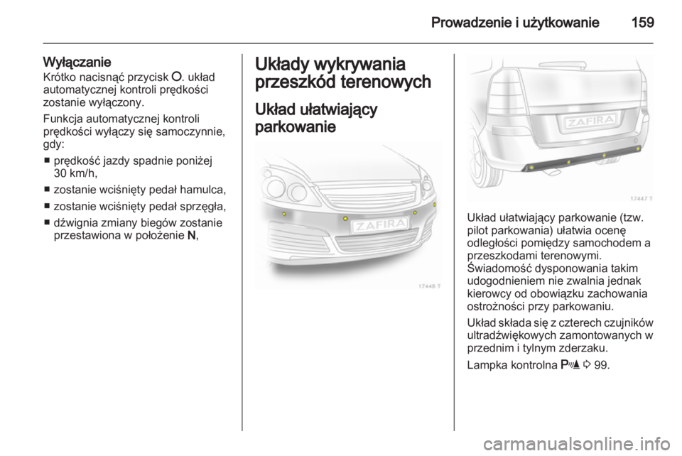 OPEL ZAFIRA 2013 Instrukcja obsługi (in Polish) OPEL ZAFIRA 2013 Instrukcja obsługi (in Polish)