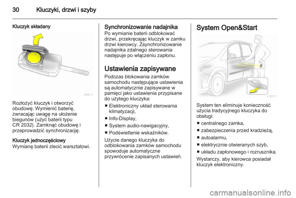 OPEL ZAFIRA 2013  Instrukcja obsługi (in Polish) 