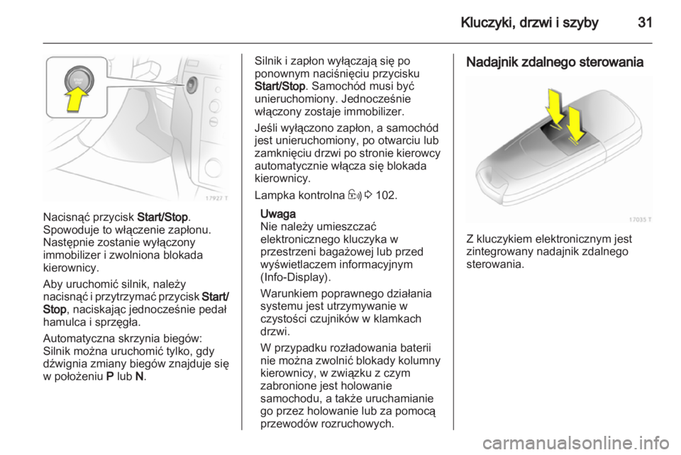 OPEL ZAFIRA 2013  Instrukcja obsługi (in Polish) 