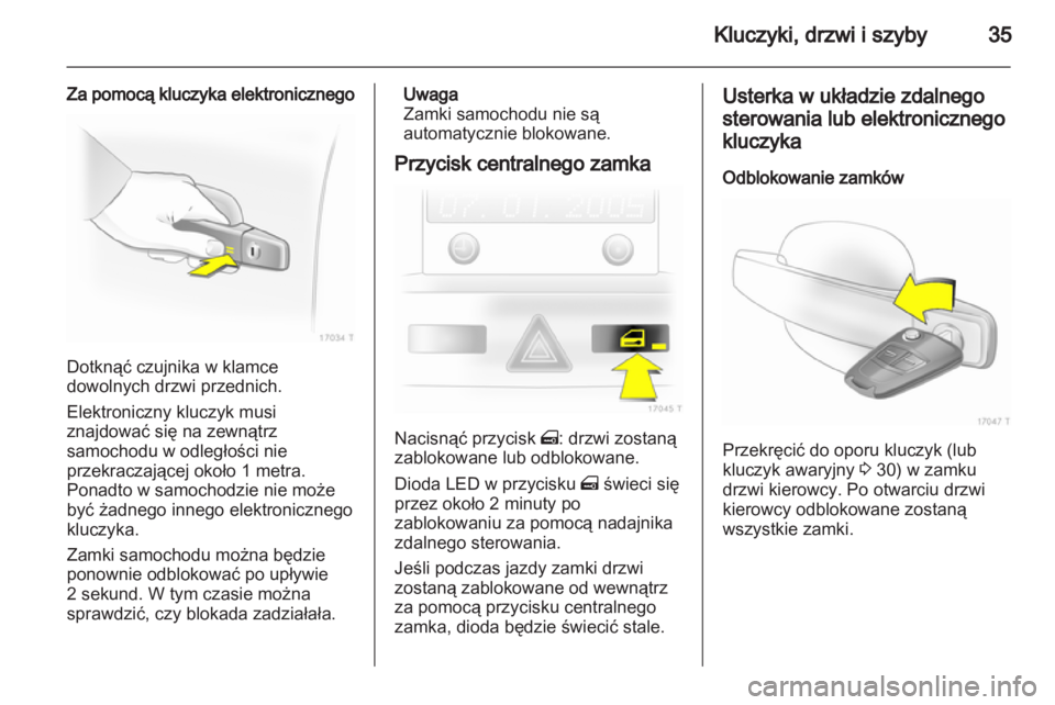 OPEL ZAFIRA 2013  Instrukcja obsługi (in Polish) 