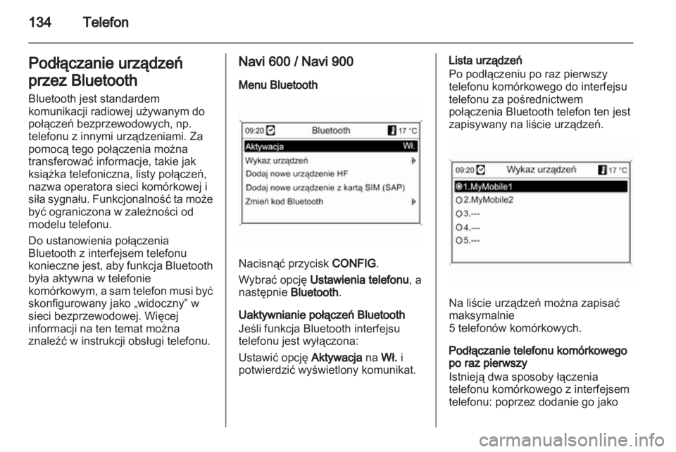 OPEL ZAFIRA B 2013  Instrukcja obsługi systemu audio-nawigacyjnego (in Polish) 