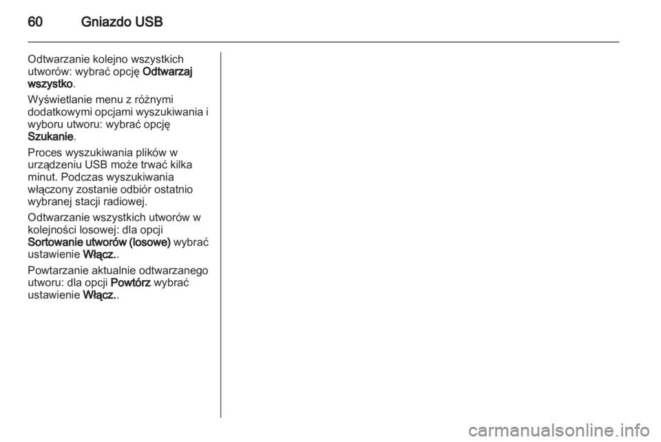 OPEL ZAFIRA B 2013  Instrukcja obsługi systemu audio-nawigacyjnego (in Polish) 