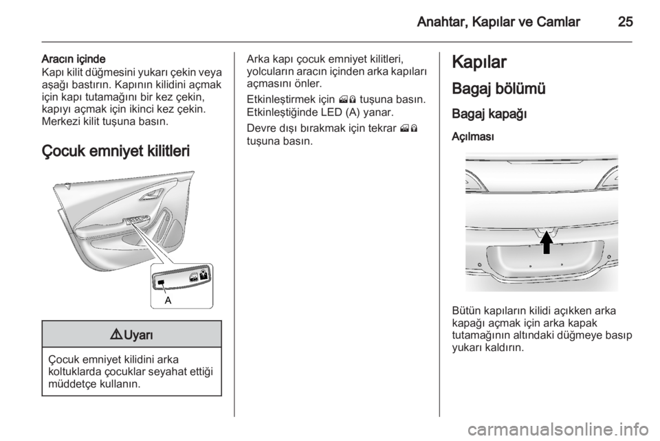 OPEL AMPERA 2012 Sürücü El Kitabı (in Turkish) OPEL AMPERA 2012 Sürücü El Kitabı (in Turkish)